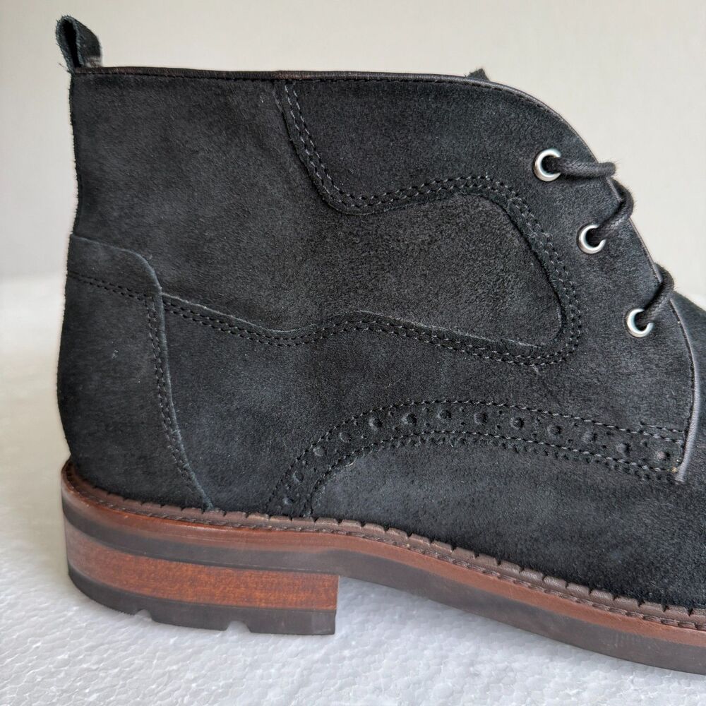 Johnston Murphy Black Suede Fullerton Chukka Boots Men's Shoes Size 12 M - Picture 15 of 15